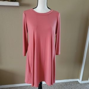 BCBGeneration Salmon Pink Open Back Swing Dress M